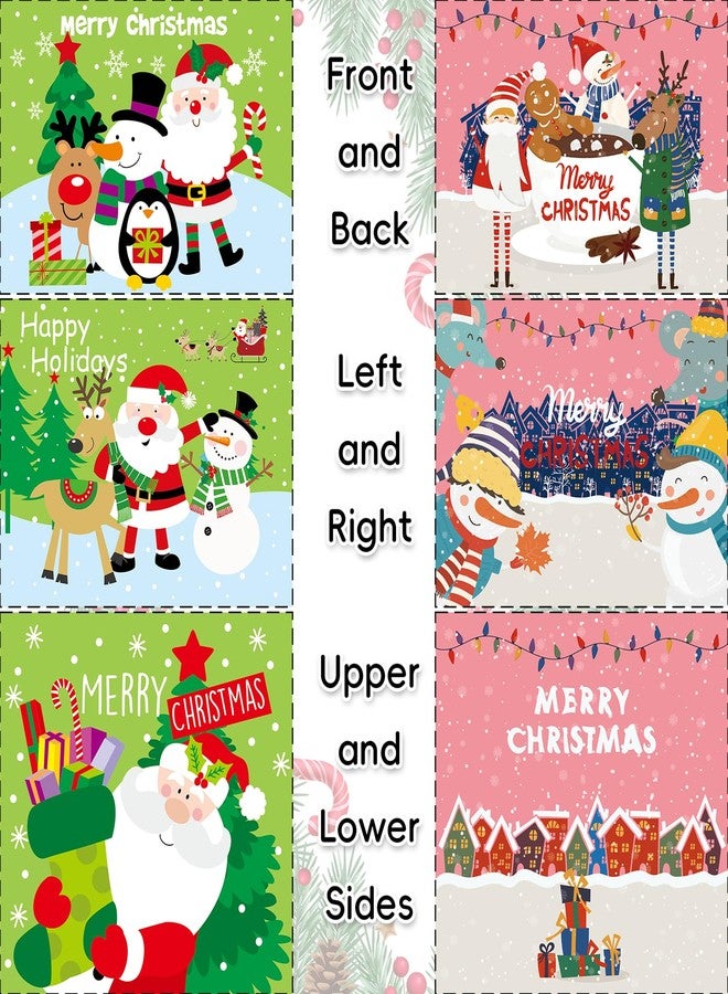 Jaywayang 2PCS Christmas Surprise Money Box for Cash Gift, Merry Christmas Money Gift Box with Card Holder for Kids Adults, DIY Fun Holiday, Includes 100Pcs Transparent Bags（Pink, Green - Image 3